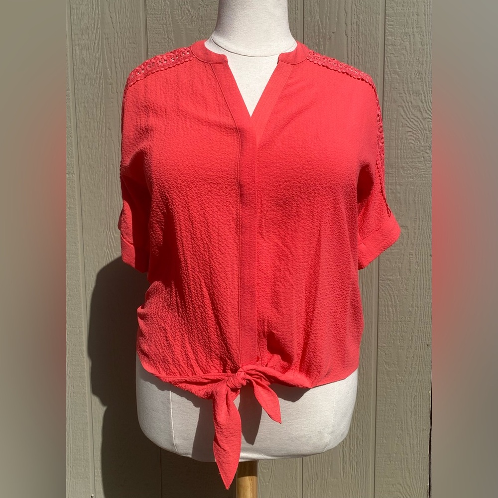 New Alfani Large Button Front Blouse